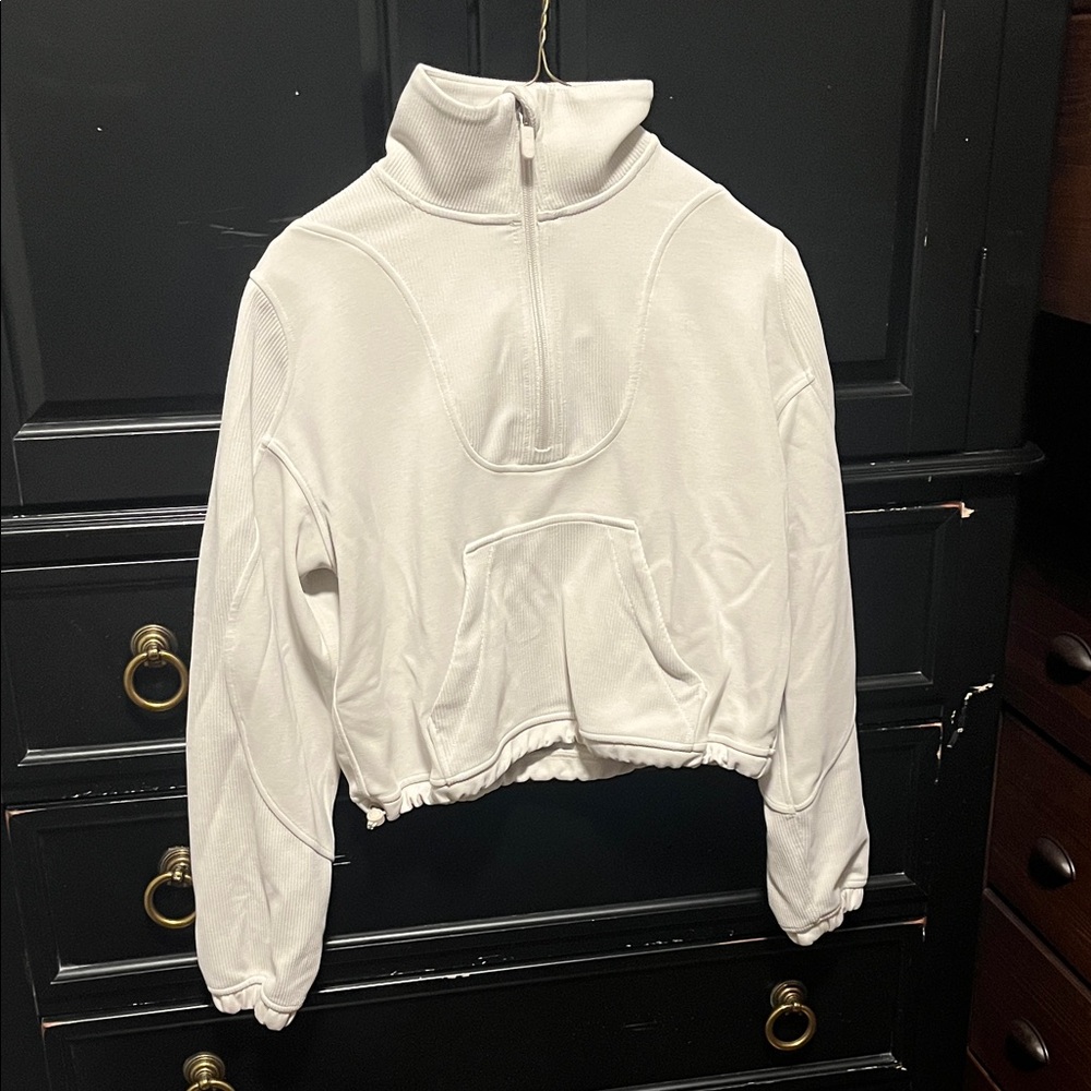 Lululemon Athletica Cream Half-Zip Pullover
